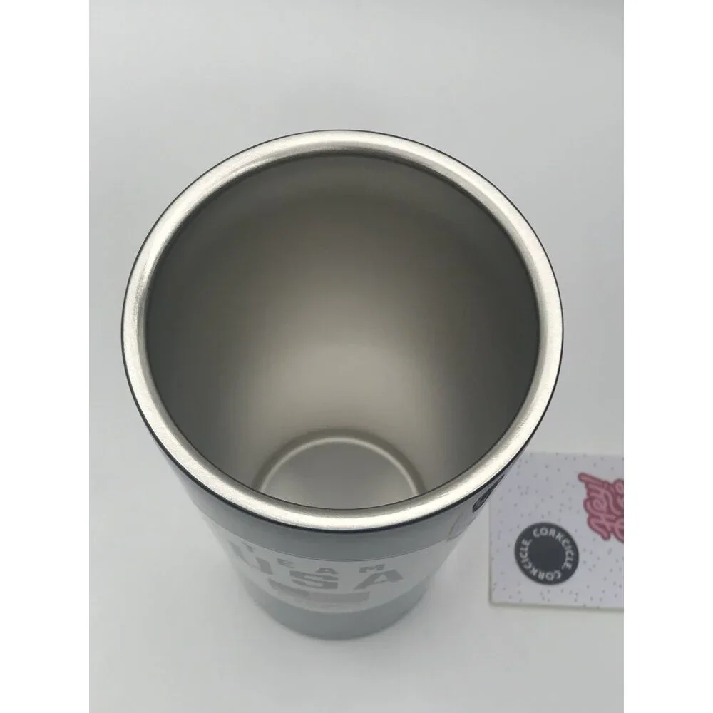 Corkcicle Team USA 16oz. Circle‎ Badge Stainless Steel Tumbler Flag Olympics